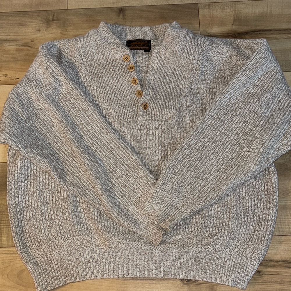 Vintage Eddie Bauer Henley Sweater